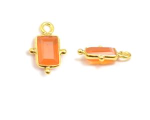 Joaillerie en argent Sterling 925 pour fabrication de bijoux, livraison gratuite, en or, pierres précieuses multiples, forme rectangulaire, lien de charme, connecteur de lunette - Product Image 3