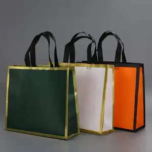 Tas Belanja Kotak-kotak, Tote Dapat Disesuaikan, Tas Souvenir, Logo Toko, Tas Serbaguna