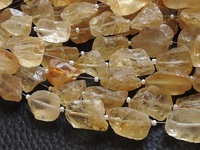 Vente en gros de pépites de citrine naturelle brute, 10-20 mm, pierres en vrac, brin de 10 pouces, perles brutes de cristal jaune, certifiées par un tiers