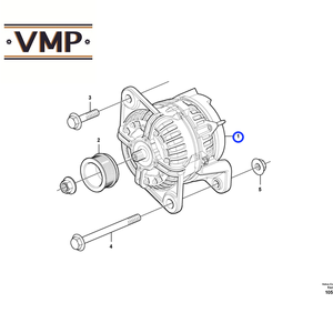 Alternateur VOE17204355 pour chargeuses sur pneus L180F HL, L250G, L150G, L180G, L60F, L70F - OEM - Product Image 4