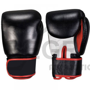 Fashion PU Leather Boxing <b>Gloves</b> for Training Martial Arts New Black Red OEM Logo Thai Color Material Adults People Origin <b>Type</b> - Product Image 4