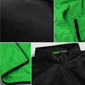 Traje de pista para trotar, nuevo estilo, gris y negro, con cremallera y bolsillos laterales - Product Image 2