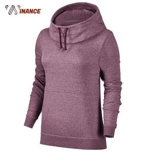 Sweats à capuche pour femmes personnalisés de haute qualité hiver éponge unie polyester français OEM logo brodé imprimer - Product Image 1