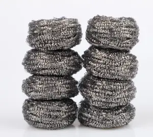 Bol de cuisine sud-coréen dur SUS 410 et SUS 430 tampon de nettoyage à récurer en acier inoxydable - Product Image 1