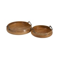 Plateau de service rond de 8 pouces, design tendance, nouveau Design personnalisé