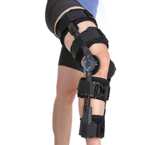Soporte de Rodilla Postoperatorio Ajustable Profesional para Adultos, Talla Única, Rodilleras de Rehabilitación, Polipropileno, ISO13485/CE - Product Image 1