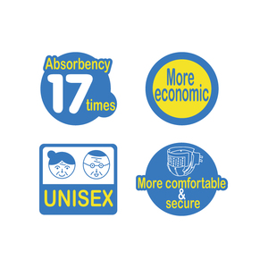 Couches pour adultes jetables HIBIS en film PE avec protection contre les fuites et bande absorbante respirante douce, modèle Sweet Care L, vente en gros - Product Image 6