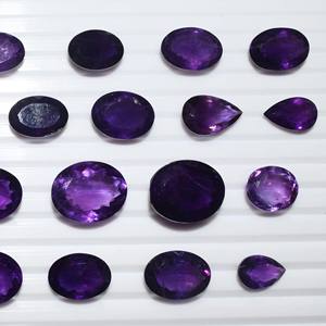 อัญมณีอเมทิสต์ธรรมชาติแบบตัดเหลี่ยมเพชรพลอยผสมทรงหลวม,พลอยสำหรับทำเครื่องประดับ - Product Image 2