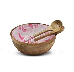 Bol en bois avec cuillères pour la cuisine Utiliser Salade soupe riz Bol de service - Product Image 3