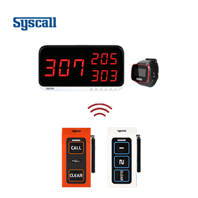 SB-650)Syscall Call Button Wireless Call Bell System Wireless
