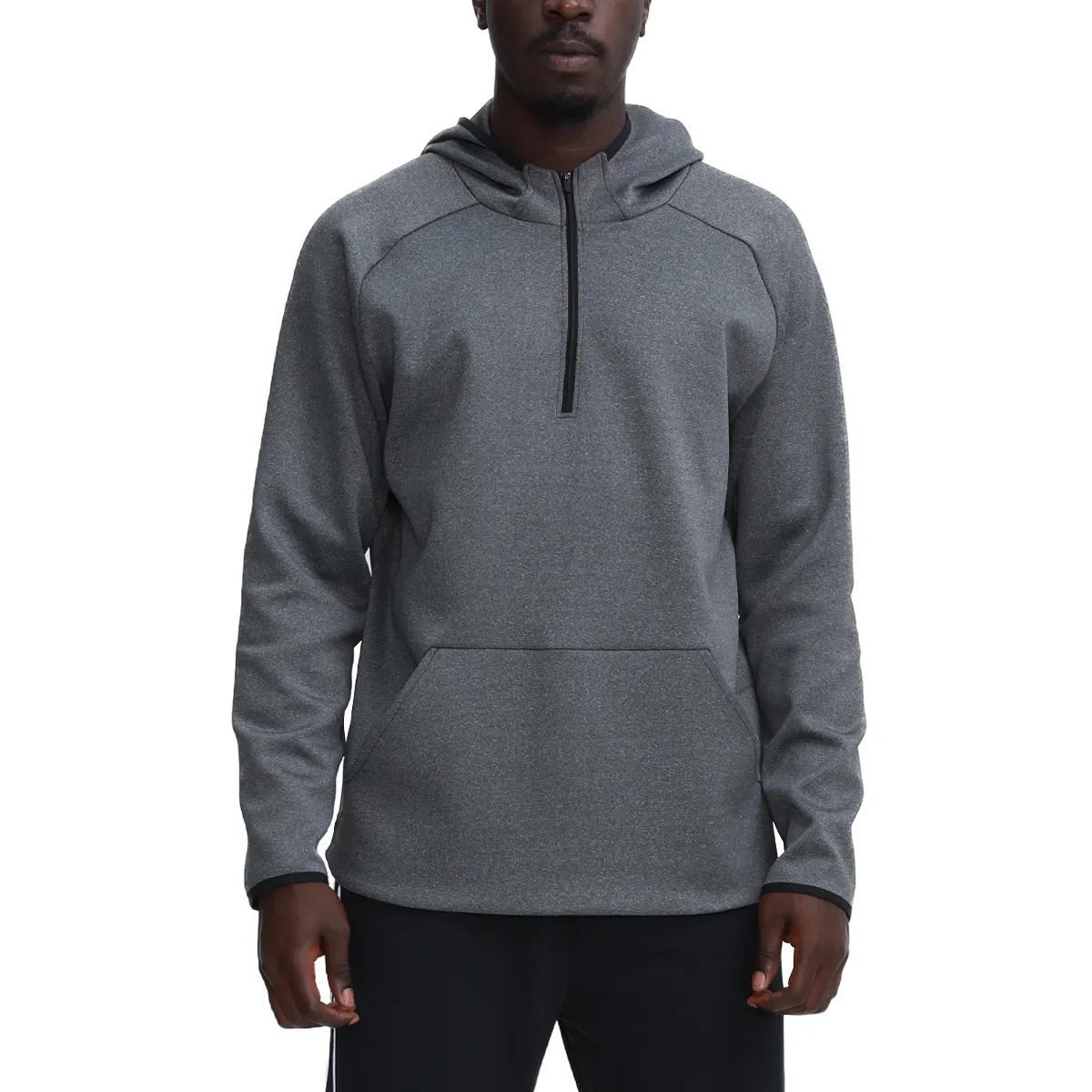 Custom Logo Printed Jackets Half zip Top quality polyester sports pullover hoodies jacket Men's fitness shirt winter sportswear