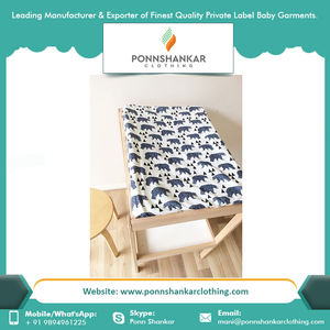 2021 nouveauté bébé matelas à langer couverture tissu tricoté biologique avec motif floral GOTS certifié vente chaude pour une utilisation en été - Product Image 5
