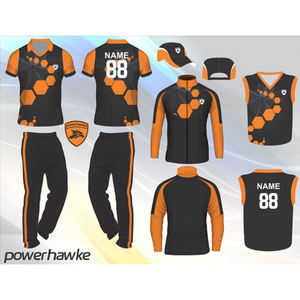 Powerhawke 100% Polyester Sublimation <b>Cricket</b> Jersey Custom Men's Cheap <b>Cricket</b> Uniform - Product Image 2