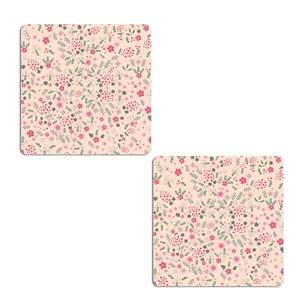 Sous-verres en bois MDF colorés pour bureau vaisselle décorative hôtel restaurant maison cuisine table à manger boisson thé tasse à café - Product Image 1