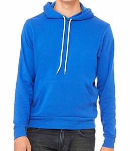 Sweat à capuche épais en molleton de coton 450 GSM, unisexe, noir, en toile - Product Image 2