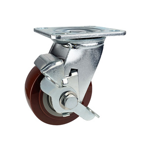 Roue pivotante <span class=keywords><strong>Colson</strong></span> Caster 4'' en PU, robuste, à noyau en PP haute résistance - Product Image 3