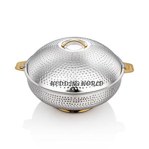 Casserole design en métal Poli brillant Faite à la main Casserole Hôtel Fournitures alimentaires Réchauffeur d'aliments de table en métal - Product Image 1