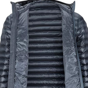 Veste polaire d'hiver décontractée pour hommes nouveau design brillant bombardier à bulles fermeture à glissière rembourrage en coton chaud grande taille mode en gros - Product Image 4