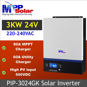 High-Efficiency 3000W <b>24V</b> MPP Solar <b>Inverter</b> AC Single Phase 97-99% Efficiency 220-240V Input 500V Battery Charger 30A CE - Product Image 2