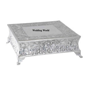 Support à gâteaux fait à la main de Table, Look Premium, nouveau Design décoratif, support à gâteaux de forme carrée en métal, articles de fête - Product Image 1