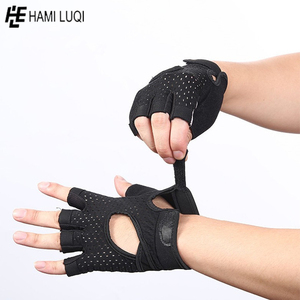Wholesale Crossfit Leather Gym <b>Gloves</b> for Sports Spandex <b>Weight</b> Lifting <b>Gloves</b> for Workout Bodybuilding & Power <b>Training</b> - Product Image 3