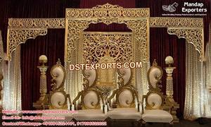 Escenario de boda con diseño de cisne, escenario de boda india Popular, elegante - Product Image 6