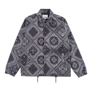 Vestes d'entraîneurs sur mesure vêtements d'hiver sur un blouson ras du cou en nylon/coton imprimé Service OEM disponible - Product Image 1