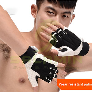 Venta caliente levantamiento de pesas Guantes de fitness Dedos abiertos personalizados - Product Image 6