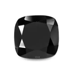 " 10mm Cushion Cut Natural BLACK SPINEL " Wholesale Factory Price High Quality Faceted Loose Gemstones | NATURAL BLACK SPINEL |