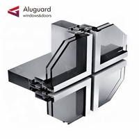 Fournisseur de solutions de murs-rideaux en verre de conception moderne et professionnelle, en alliage d'aluminium, provenant d'un fabricant de murs métalliques pour villas