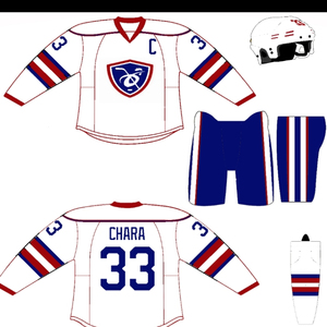 Maillot de joueur de hockey sur glace CTR SPORTS pour homme adulte 100% coton - Product Image 1