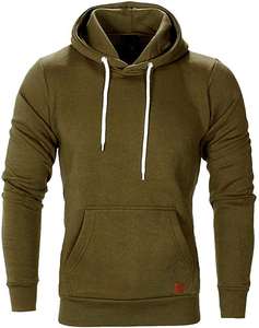 New Fashion <b>Men</b> Autumn Winter Hooded Street Long Sleeve loose Solid Color Hooded Casual Blouse Fleece Tops <b>White</b> <b>Hoodies</b> - Product Image 4