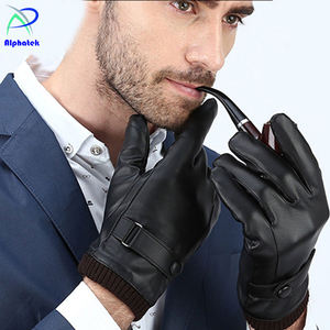 100% gants d'hiver en cuir de haute qualité importés Ski imperméable fonctionnalité d'écran tactile uni appropriée pour l'extérieur décontracté - Product Image 2