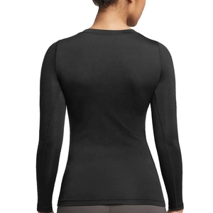 T-shirt de compression unisexe à manches longues pour le fitness, en polyester/nylon, personnalisable, accumulateur d'énergie - Product Image 3