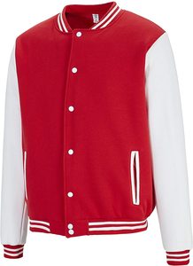 Wholesale <b>Men</b> Custom Reversible Waterproof Cotton Zipper <b>Sherpa</b> Bomber Varsity Jackets for Winter Plus Size - Product Image 2