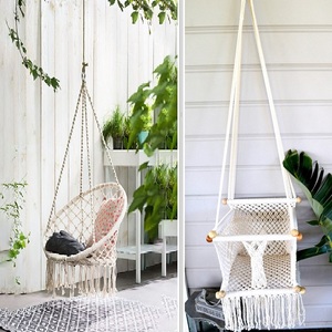 Bán buôn handmade với chất lượng cao Bohemian thiết kế bé đu trong nhà <span class=keywords><strong>macrame</strong></span> bé đu ở giá bán buôn từ Ấn Độ - Product Image 2