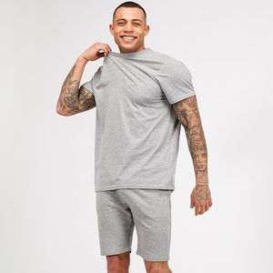 Conjunto de ropa deportiva fina de verano para hombre, de secado rápido, con top de manga corta y pantalones cortos deportivos, conjunto de 2 uds para hombre 2024 - Product Image 4