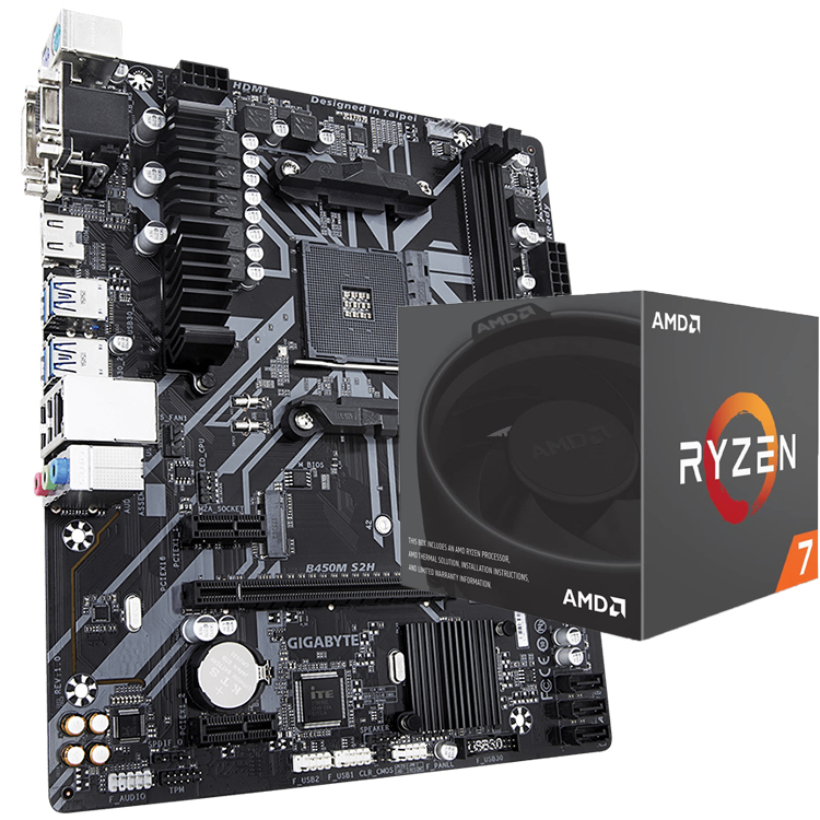 GIGABYTE B450 AMD Ryzen 7 2700X AMD Ryzen 7 2700X / MSI B450