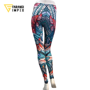 Custom Elastic Waist Sublimation Fishing <b>leggings</b> UPF 50+ Breathable Spandex pent for <b>women</b> Moisture wicking Quick Dry <b>leggings</b> - Product Image 3