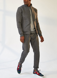 Conjunto de Sudadera con capucha de dos piezas y Jersey serigrafiado polar con logotipo personalizado, pantalón acampanado, chándal para hombre, conjunto apilado de 2 piezas - Product Image 2