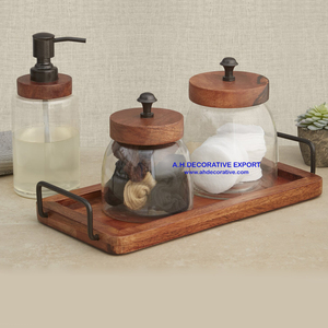 ไม้ชุดอุปกรณ์ห้องน้ำสำหรับห้องนั่งเล่นบ้านห้องน้ำตกแต่งหรูหราไม้ชุดสุขภัณฑ์สำหรับขาย - Product Image 6