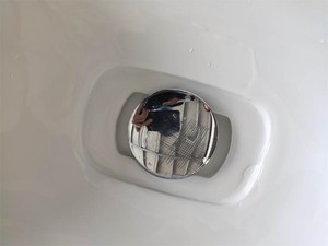 Accesorios de baño de lavabo de losa fundida mineral montado en la pared de un solo orificio moderno 504 - Product Image 6