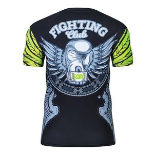 Mangas cortas Rash Guards Alta calidad BJJ MMA Hombres Rashguard Ropa de entrenamiento y Bjj Fight Wear - Product Image 4
