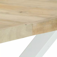 Meilleur ensemble de table et chaises à manger en bois massif - Meubles de salle à manger pliables modernes pour la maison, le bar, l'hôtel et l'école