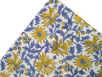 Tissu d'ameublement 100% Coton Fait Main Imprimé Floral au Bloc, Vente en Gros, pour Robes de Nuit, Soutiens-gorge, Culottes, Robes, Sacs et Rideaux