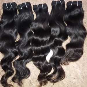 100% extensiones de cabello Remy virgen peruano puro Material de tejido de onda profunda indio crudo Natural Material de cabello humano - Product Image 2