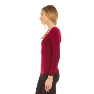 Camiseta térmica ultrasuave de compresión para mujer, Camisa ajustada de alta calidad con cuello redondo, ropa informal - Product Image 3