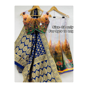Mới Nhất Bộ Sưu Tập Trẻ Em <span class=keywords><strong>Lehenga</strong></span> Với Áo Thiết Kế Mới Chất Liệu Lụa Cho Những dịp Đặc Biệt Từ Ấn Độ Nhà Sản Xuất - Product Image 1