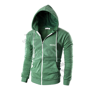 New Style Casual Long Sleeve Zipper Hoodie High Quality Custom Fleece Zip Up Hoodies For Men - Product Image 1