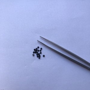 หินโอนิกซ์สีดำธรรมชาติ2มม. อัญมณีทรงหลวมทรงกลมเรียบผลิตด้วยมือ - Product Image 1